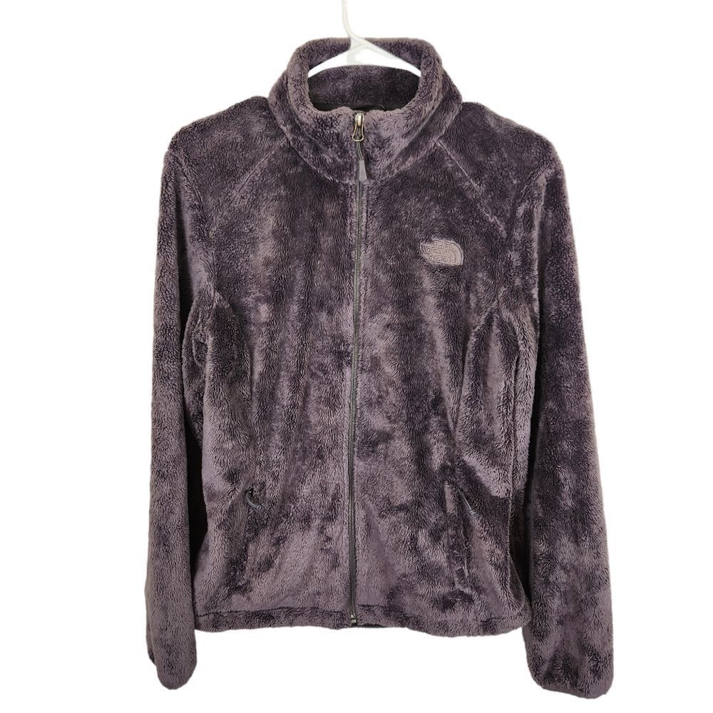 The North Face Osito Fleece Jacket Small Dark Grey Fuzzy Sherpa Full Zip